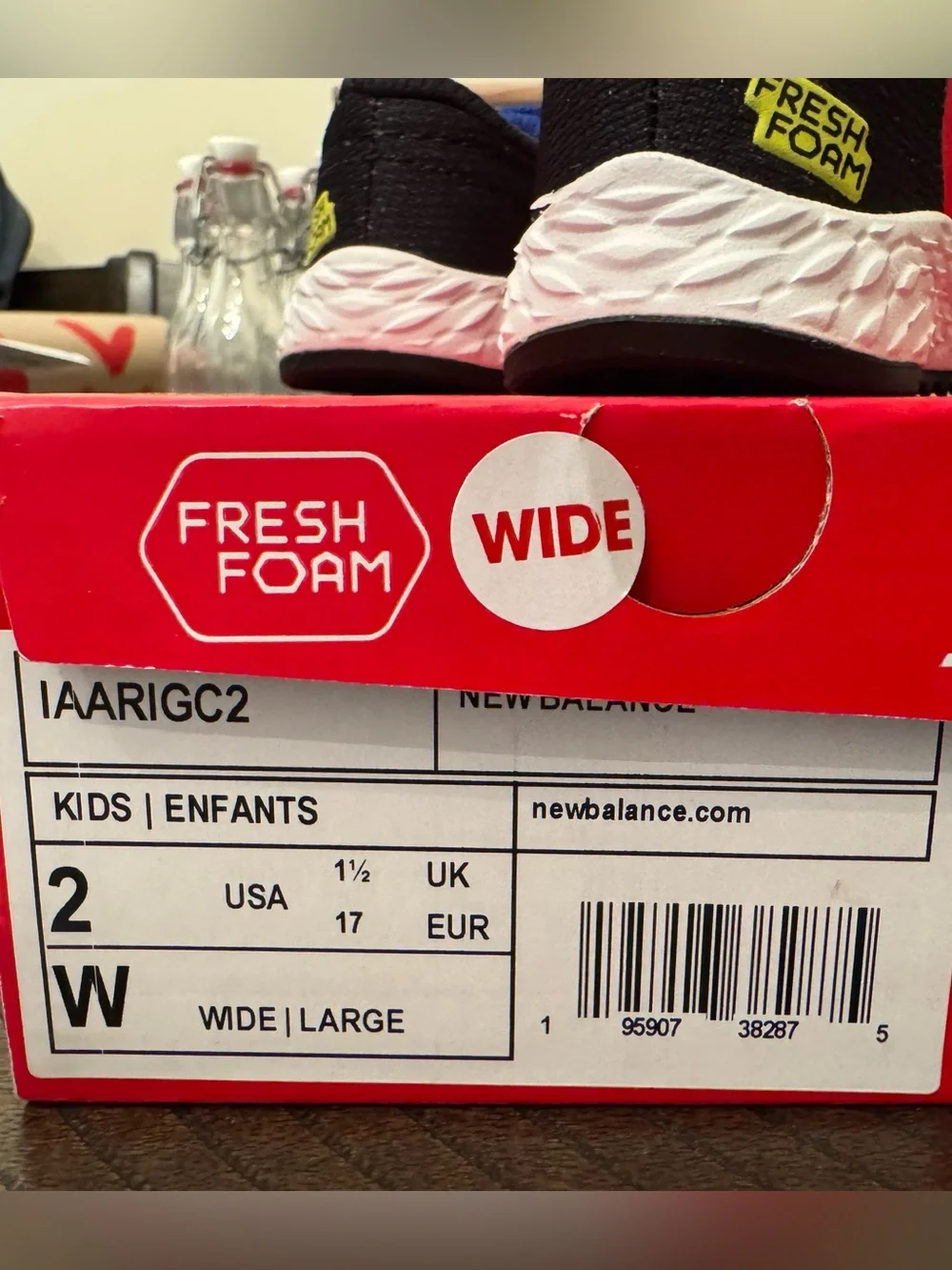 New Balance Infant Red & Blue Athletic Sneakers